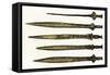 Bronze Swords of the Celts, Found in Ireland-null-Framed Stretched Canvas