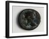 Bronze Trajan Sestertius from Zaragoza-null-Framed Giclee Print