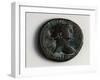 Bronze Trajan Sestertius from Zaragoza-null-Framed Giclee Print