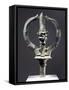 Bronze Trident with Figure of Mariyammai-null-Framed Stretched Canvas