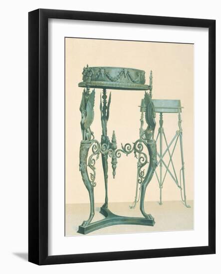 Bronze Tripod, from the Houses and Monuments of Pompeii-Fausto and Felice Niccolini-Framed Giclee Print