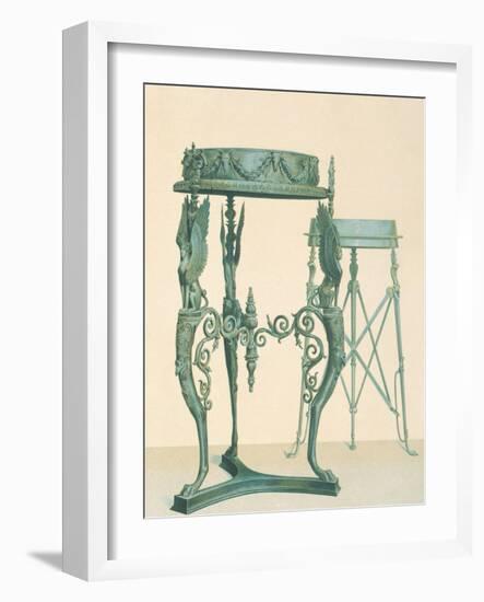 Bronze Tripod, from the Houses and Monuments of Pompeii-Fausto and Felice Niccolini-Framed Giclee Print