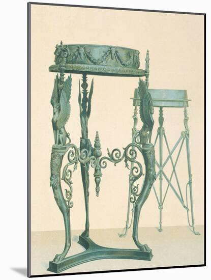 Bronze Tripod, from the Houses and Monuments of Pompeii-Fausto and Felice Niccolini-Mounted Giclee Print