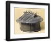 Bronze Urn Shaped Like Hut, from Vulci-null-Framed Giclee Print