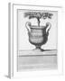 Bronze Vase at Versailles, 1672, from 'Vues Et Plans De Versailles', Published C.1672-89 (Engraving-Jean Lepautre-Framed Giclee Print