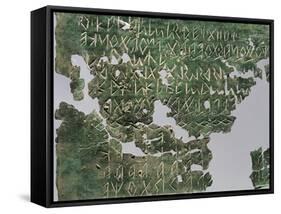 Bronze Votive Alphabetical Tablet, Veneto, Italy, Paleoveneti Civilization, 5th Century BC-null-Framed Stretched Canvas