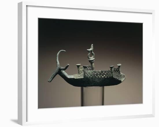 Bronze Votive Boat, from Sardinia Region-null-Framed Giclee Print
