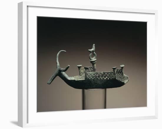 Bronze Votive Boat, from Sardinia Region-null-Framed Giclee Print