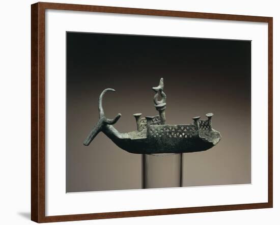 Bronze Votive Boat, from Sardinia Region-null-Framed Giclee Print