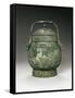 Bronze Yu Vase, Shang Dynasty-null-Framed Stretched Canvas