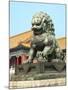 Bronzed Lion Guards Gate of Heavenly Purity, Forbidden City, UNESCO Site, Beijing, China, Asia-Kimberly Walker-Mounted Photographic Print