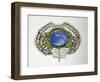 Brooch in the Shape of a Peacock Feather-Karl Rothmuller-Framed Photographic Print