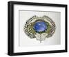 Brooch in the Shape of a Peacock Feather-Karl Rothmuller-Framed Photographic Print