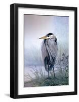 Brooding Heron-Don Li-Leger-Framed Art Print