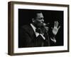 Brook Benton Singing at the Forum Theatre, Hatfield, Hertfordshire, 28 October 1984-Denis Williams-Framed Photographic Print