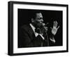 Brook Benton Singing at the Forum Theatre, Hatfield, Hertfordshire, 28 October 1984-Denis Williams-Framed Photographic Print