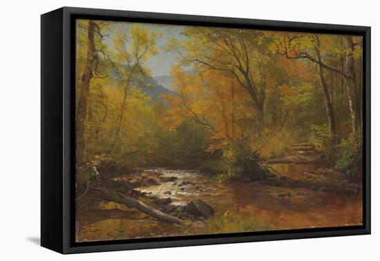 Brook in Woods-Albert Bierstadt-Framed Stretched Canvas