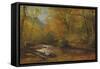 Brook in Woods-Albert Bierstadt-Framed Stretched Canvas