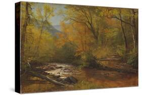 Brook in Woods-Albert Bierstadt-Stretched Canvas