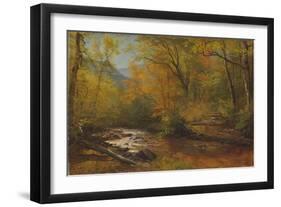 Brook in Woods-Albert Bierstadt-Framed Premium Giclee Print