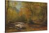 Brook in Woods-Albert Bierstadt-Stretched Canvas