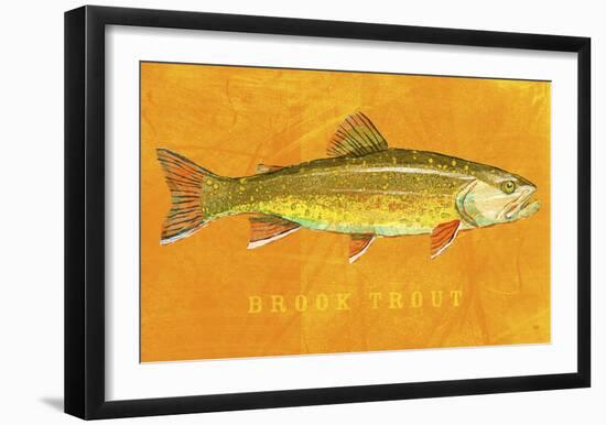 Brook Trout-John W^ Golden-Framed Art Print