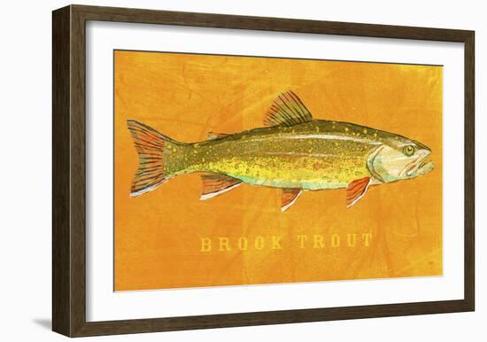 Brook Trout-John W^ Golden-Framed Art Print