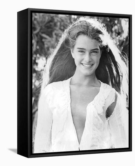 Brooke Shields - The Blue Lagoon-null-Framed Stretched Canvas