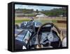 Brooklands - from the Hot Seat-Richard Wheatland-Framed Stretched Canvas