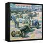 Brooklands Heyday-Clive Metcalfe-Framed Stretched Canvas