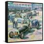 Brooklands Heyday-Clive Metcalfe-Framed Stretched Canvas