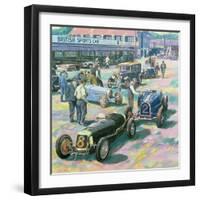 Brooklands Heyday-Clive Metcalfe-Framed Giclee Print