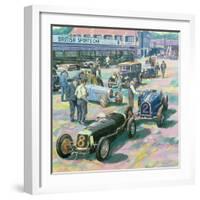 Brooklands Heyday-Clive Metcalfe-Framed Giclee Print