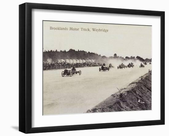 Brooklands Motor Racing-null-Framed Photographic Print