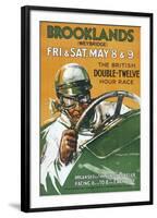 Brooklands Race Poster-null-Framed Photographic Print