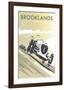 Brooklands, Waybridge - Dave Thompson Contemporary Travel Print-Dave Thompson-Framed Giclee Print