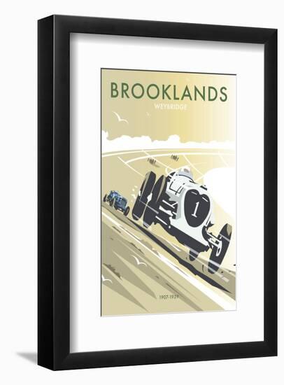 Brooklands, Waybridge - Dave Thompson Contemporary Travel Print-Dave Thompson-Framed Giclee Print