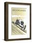 Brooklands, Waybridge - Dave Thompson Contemporary Travel Print-Dave Thompson-Framed Giclee Print