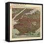 Brooklyn 1908 Bird's Eye View-null-Framed Stretched Canvas