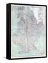Brooklyn 1920 Transit Map-null-Framed Stretched Canvas