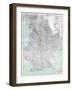 Brooklyn 1920 Transit Map-null-Framed Giclee Print