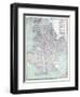 Brooklyn 1920 Transit Map-null-Framed Giclee Print