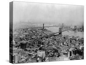 Brooklyn and Bridges over East River-null-Stretched Canvas