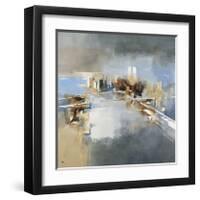 Brooklyn and Manhattan Bridges-Joan Farré-Framed Giclee Print