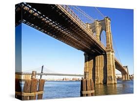 Brooklyn and Manhattan Bridges-Alan Schein-Stretched Canvas
