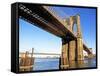 Brooklyn and Manhattan Bridges-Alan Schein-Framed Stretched Canvas