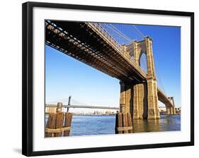 Brooklyn and Manhattan Bridges-Alan Schein-Framed Photographic Print