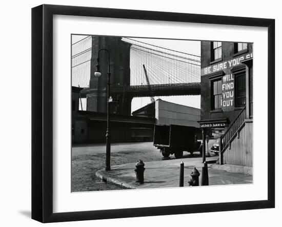 Brooklyn Beach and Street, New York, c. 1945-Brett Weston-Framed Premium Photographic Print