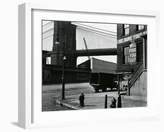 Brooklyn Beach and Street, New York, c. 1945-Brett Weston-Framed Premium Photographic Print