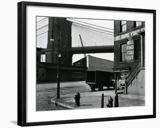 Brooklyn Beach and Street, New York, c. 1945-Brett Weston-Framed Photographic Print